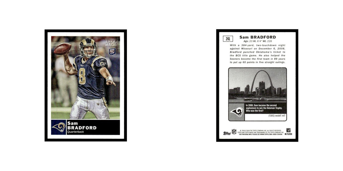 2010 Topps Magic Mini Sam Bradford RC St. Louis Rams #241