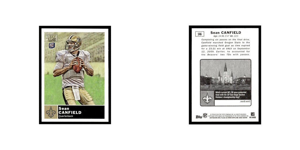 2010 Topps Magic Mini Sean Canfield RC Saints #146