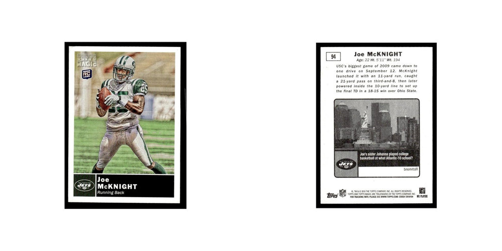 2010 Topps Magic Mini Joe McKnight RC Jets #94