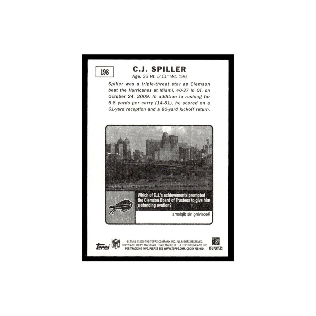 2010 Topps Magic Mini C.J. Spiller RC Bills #198
