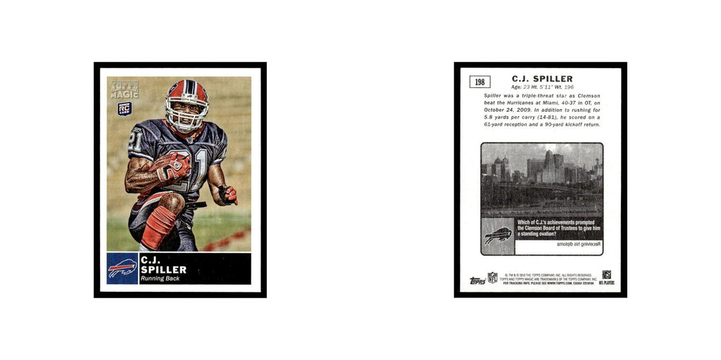 2010 Topps Magic Mini C.J. Spiller RC Bills #198