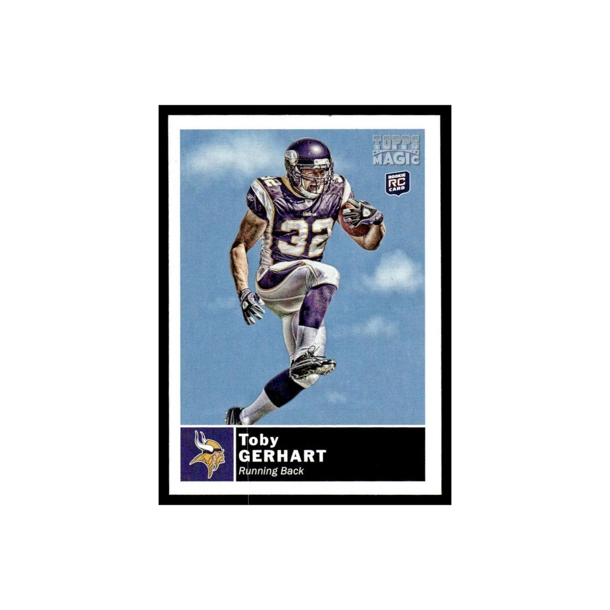 2010 Topps Magic Mini Toby Gerhart RC Vikings #210