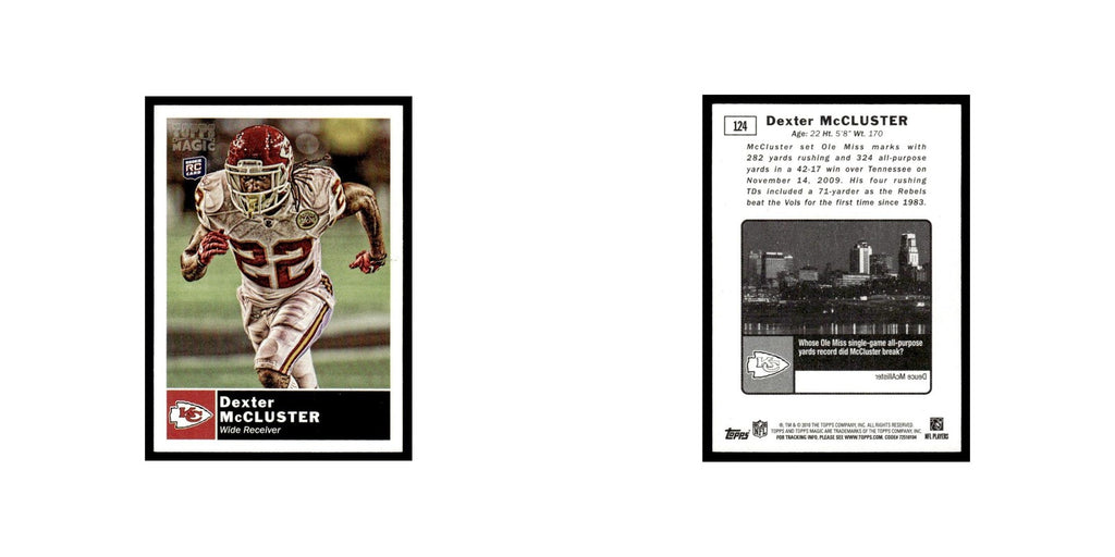 2010 Topps Magic Mini Dexter McCluster RC Chiefs #124