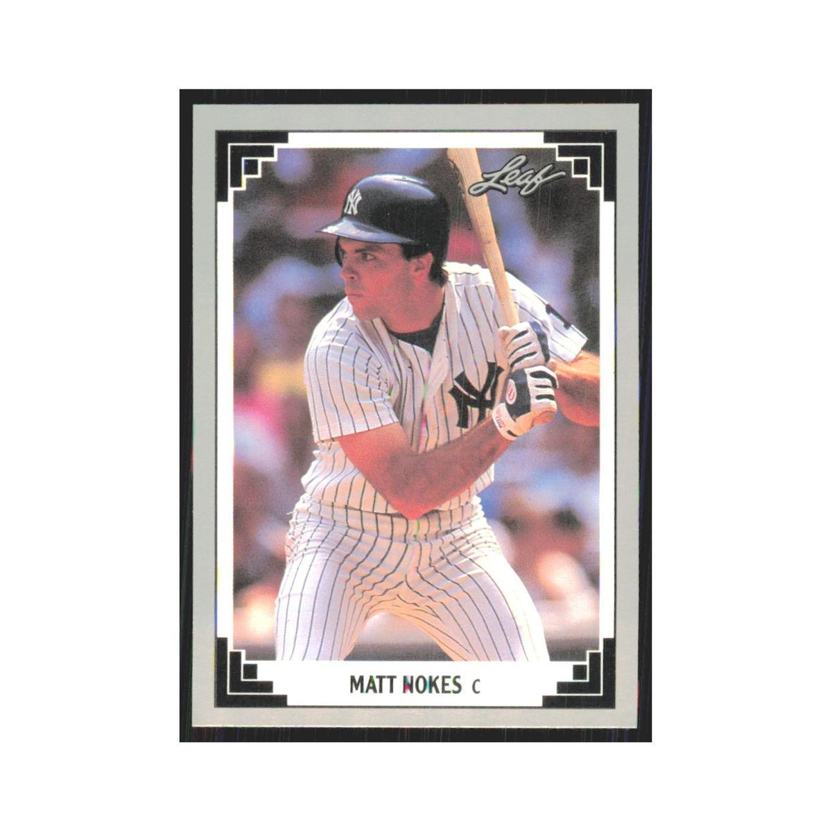 1991 Leaf Matt Nokes Yankees #89