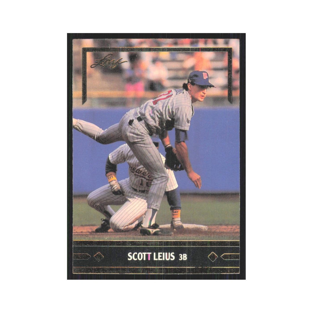 1991 Leaf Scott Leius RC Twins #BC1