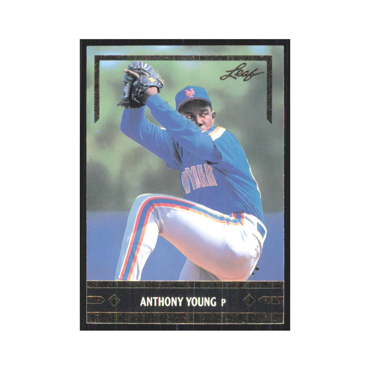 1991 Leaf Anthony Young RC Athletics #BC23