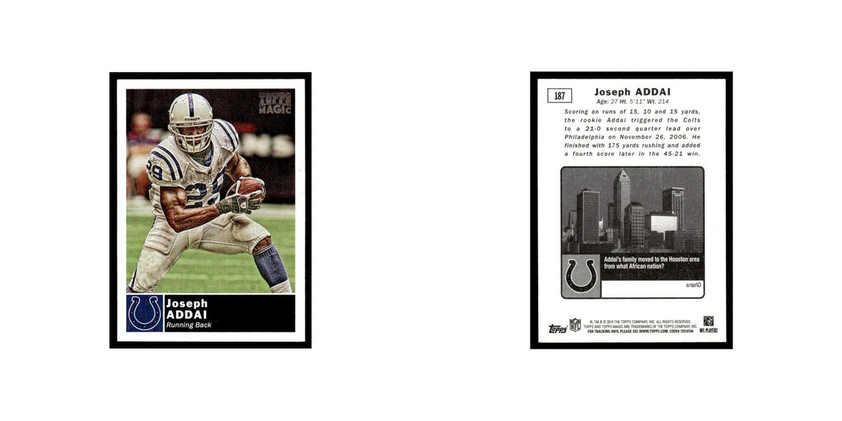 2010 Topps Magic Mini Joseph Addai Colts #187