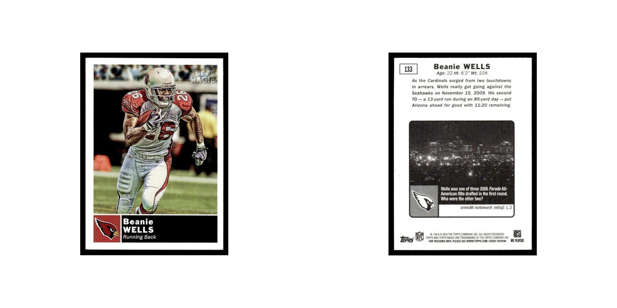 2010 Topps Magic Mini Beanie Wells Cardinals #133