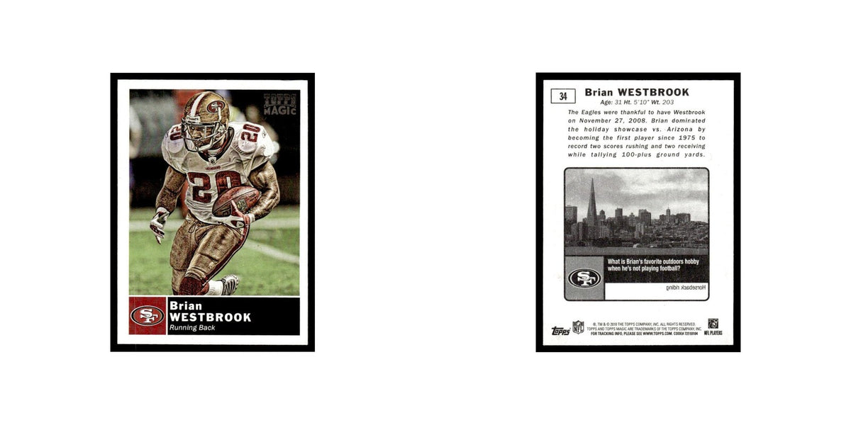 2010 Topps Magic Mini Brian Westbrook 49ers #34