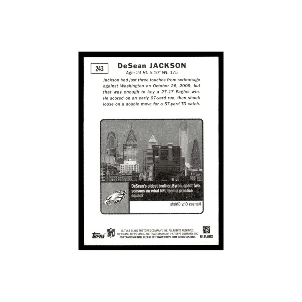 2010 Topps Magic Mini DeSean Jackson Eagles #243