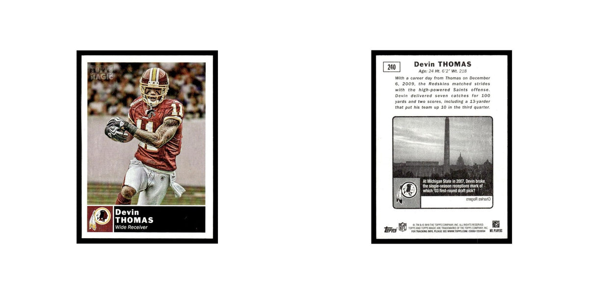 2010 Topps Magic Mini Devin Thomas Redskins #240