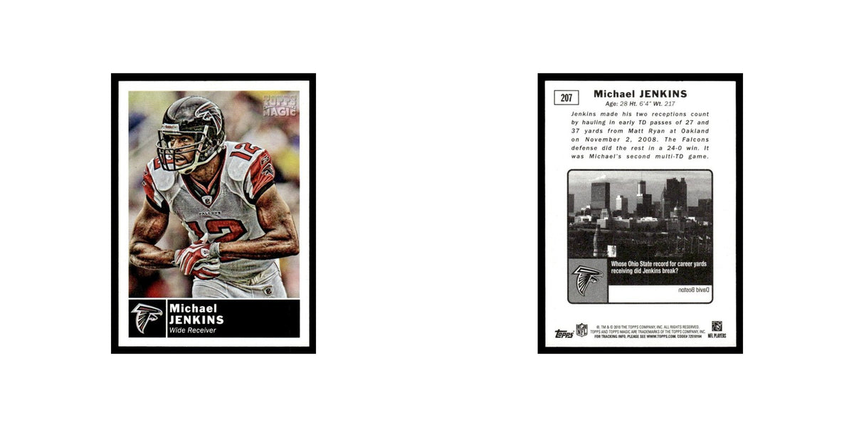 2010 Topps Magic Mini Michael Jenkins Falcons #207