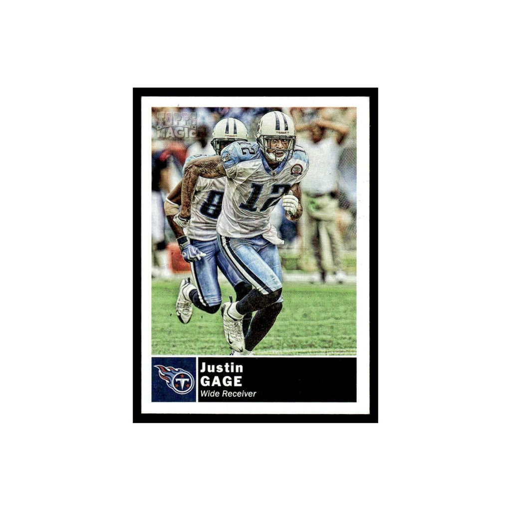 2010 Topps Magic Mini Justin Gage Titans #83