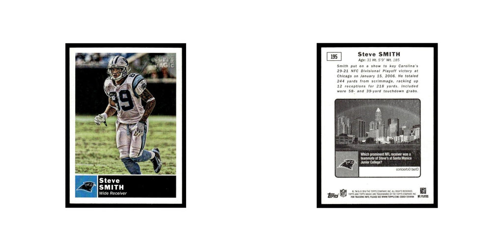2010 Topps Magic Mini Steve Smith Panthers #195