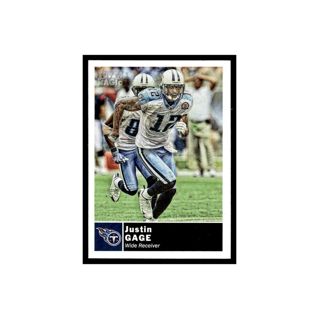 2010 Topps Magic Mini Justin Gage Titans #83