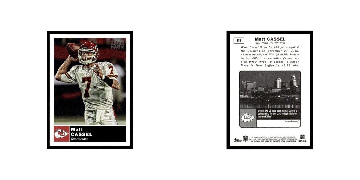 2010 Topps Magic Mini Matt Cassel Chiefs #147