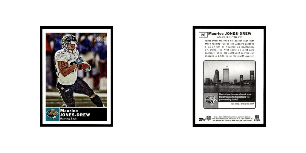 2010 Topps Magic Mini Maurice Jones-Drew Jaguars #190
