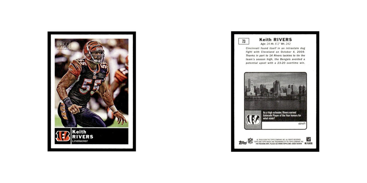 2010 Topps Magic Mini Keith Rivers Bengals #73