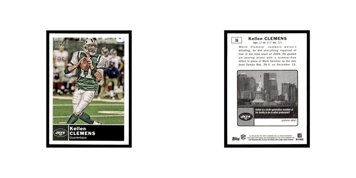 2010 Topps Magic Mini Kellen Clemens Jets #36