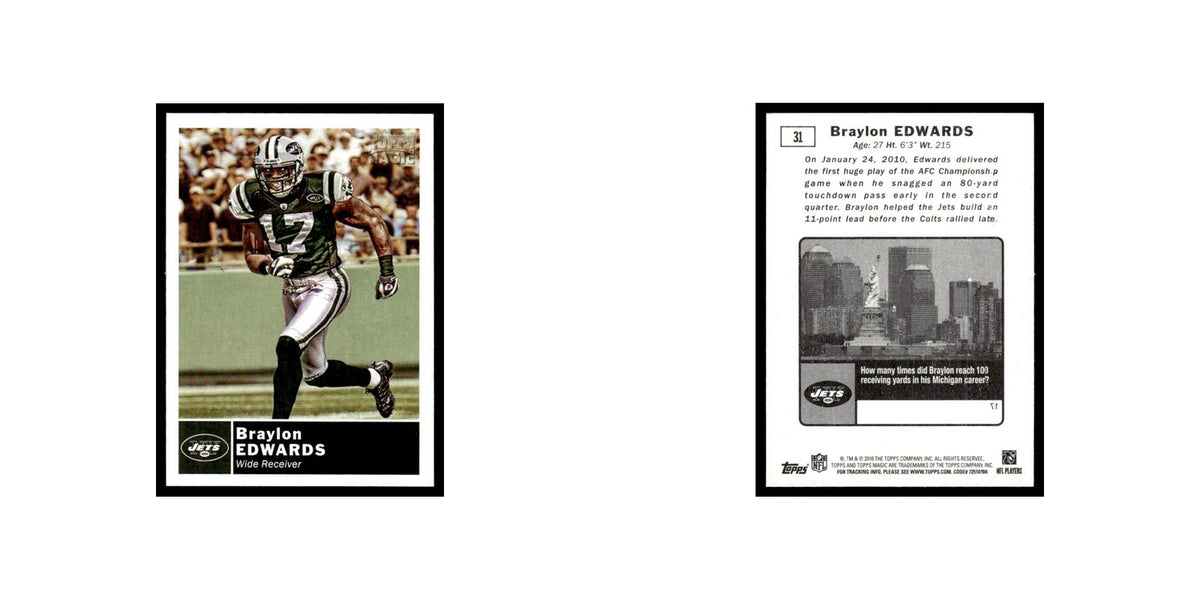2010 Topps Magic Mini Braylon Edwards Jets #31