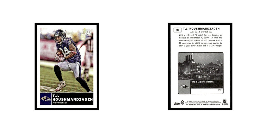 2010 Topps Magic Mini T.J. Houshmandzadeh Ravens #242