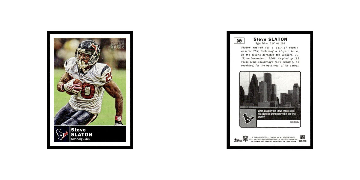 2010 Topps Magic Mini Steve Slaton Texans #209