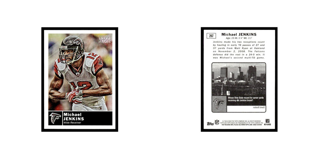 2010 Topps Magic Mini Michael Jenkins Falcons #207