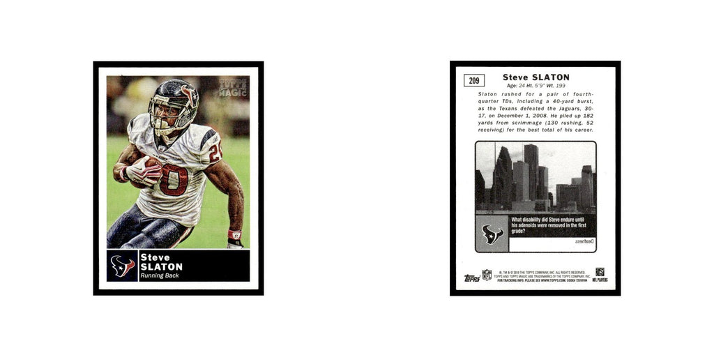 2010 Topps Magic Mini Steve Slaton Texans #209