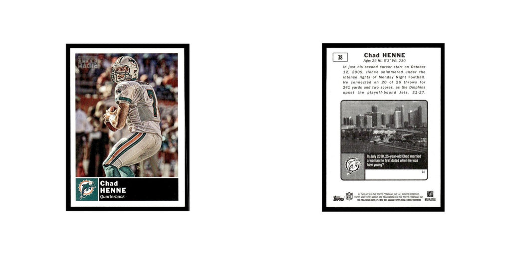 2010 Topps Magic Mini Chad Henne Dolphins #38