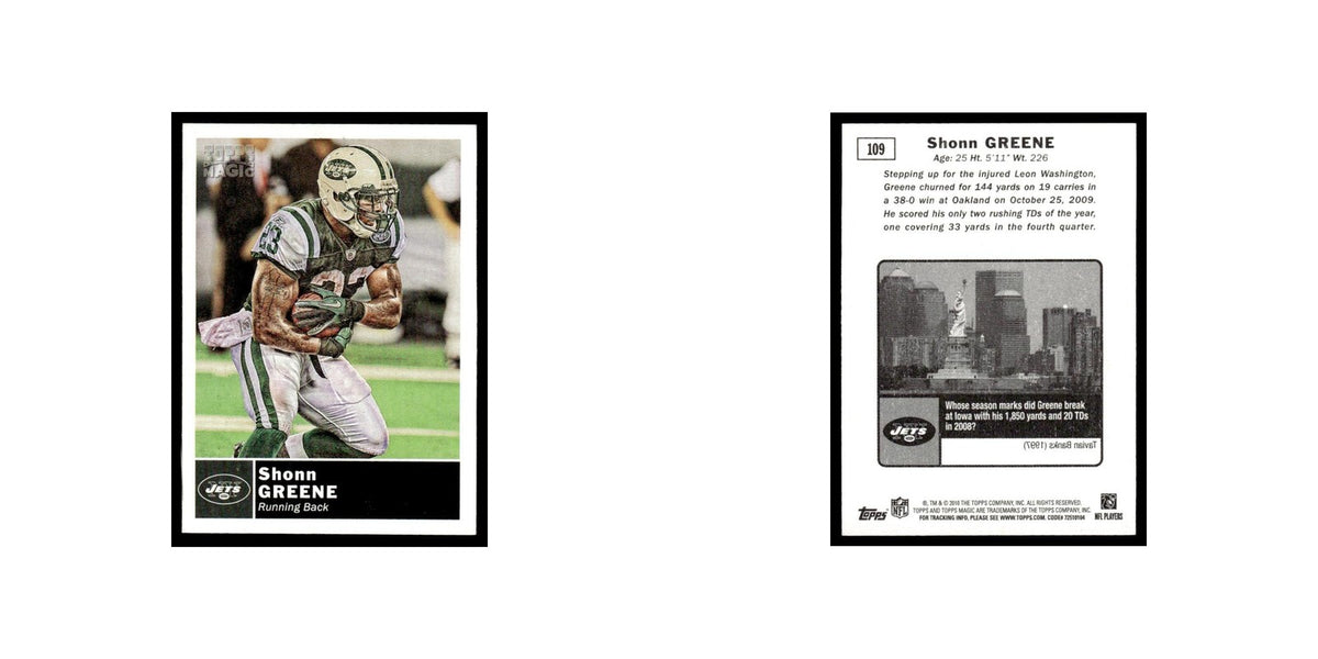 2010 Topps Magic Mini Shonn Greene Jets #109