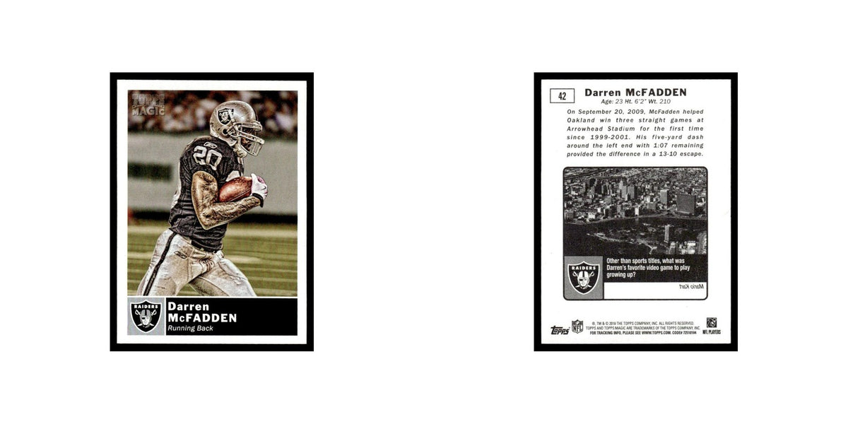 2010 Topps Magic Mini Darren McFadden Raiders #42