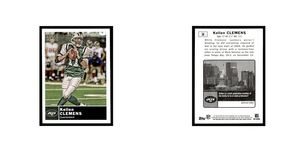 2010 Topps Magic Mini Kellen Clemens Jets #36