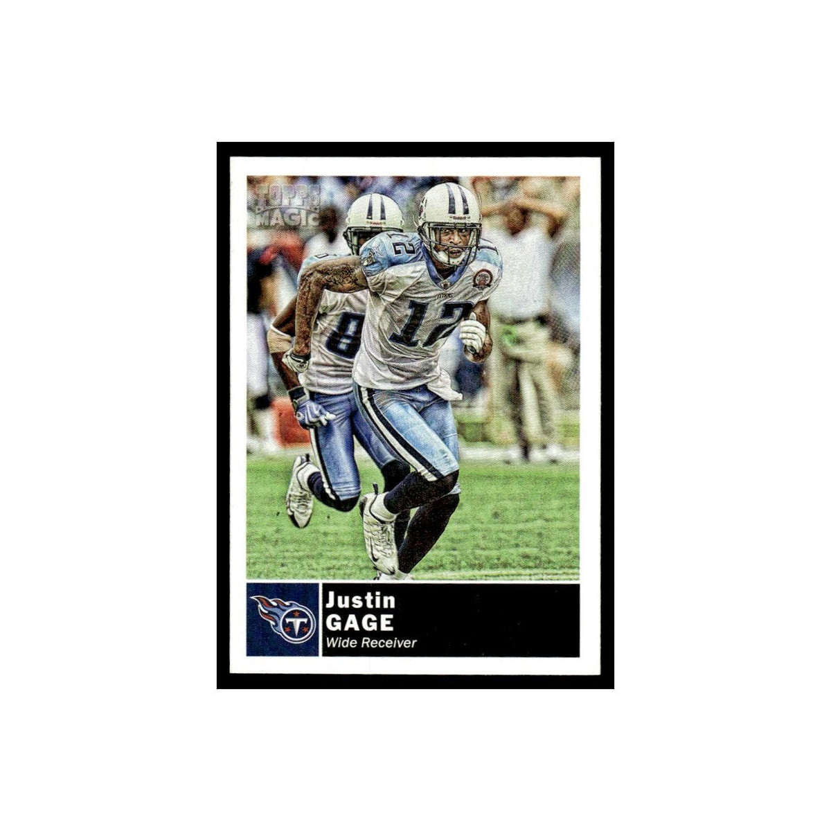 2010 Topps Magic Mini Justin Gage Titans #83