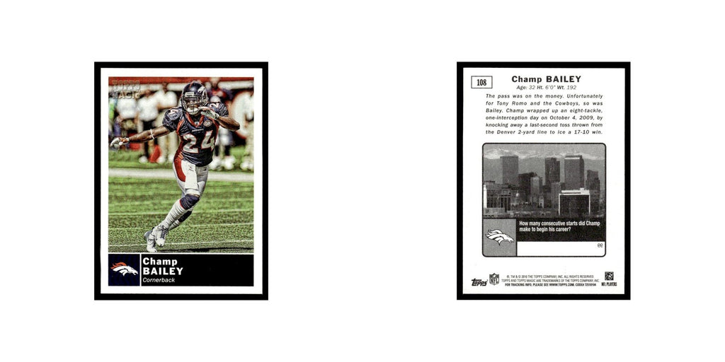 2010 Topps Magic Mini Champ Bailey Broncos #108