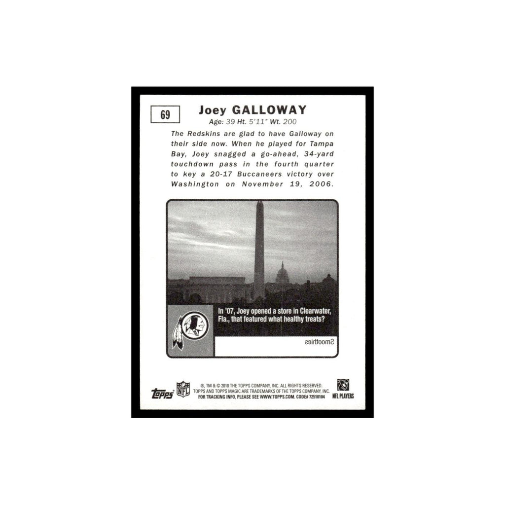 2010 Topps Magic Mini Joey Galloway Redskins #69
