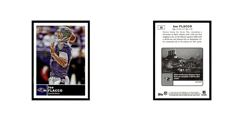 2010 Topps Magic Mini Joe Flacco Ravens #101