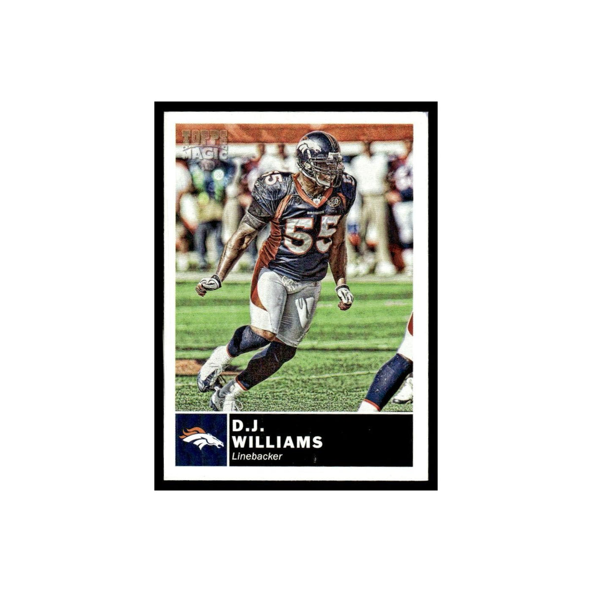 2010 Topps Magic Mini D.J. Williams Broncos #118