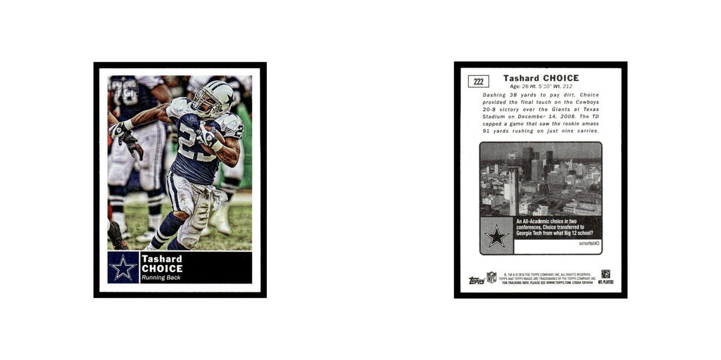 2010 Topps Magic Mini Tashard Choice Cowboys #222