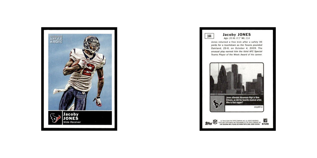 2010 Topps Magic Mini Jacoby Jones Texans #144