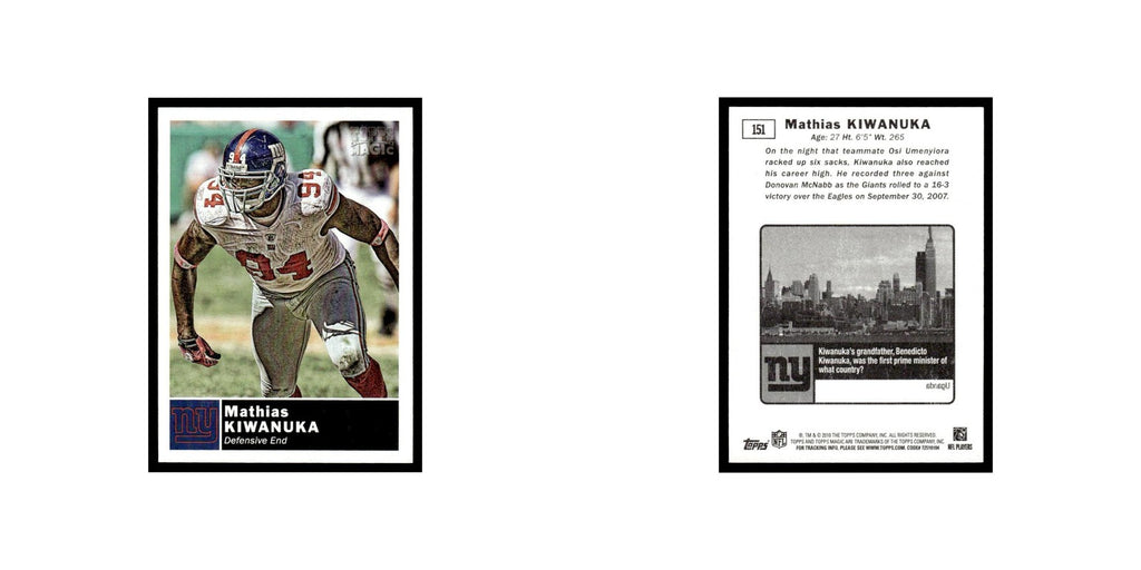 2010 Topps Magic Mini Mathias Kiwanuka Giants #151
