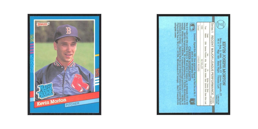 1991 Donruss Kevin Morton RC Red Sox #37