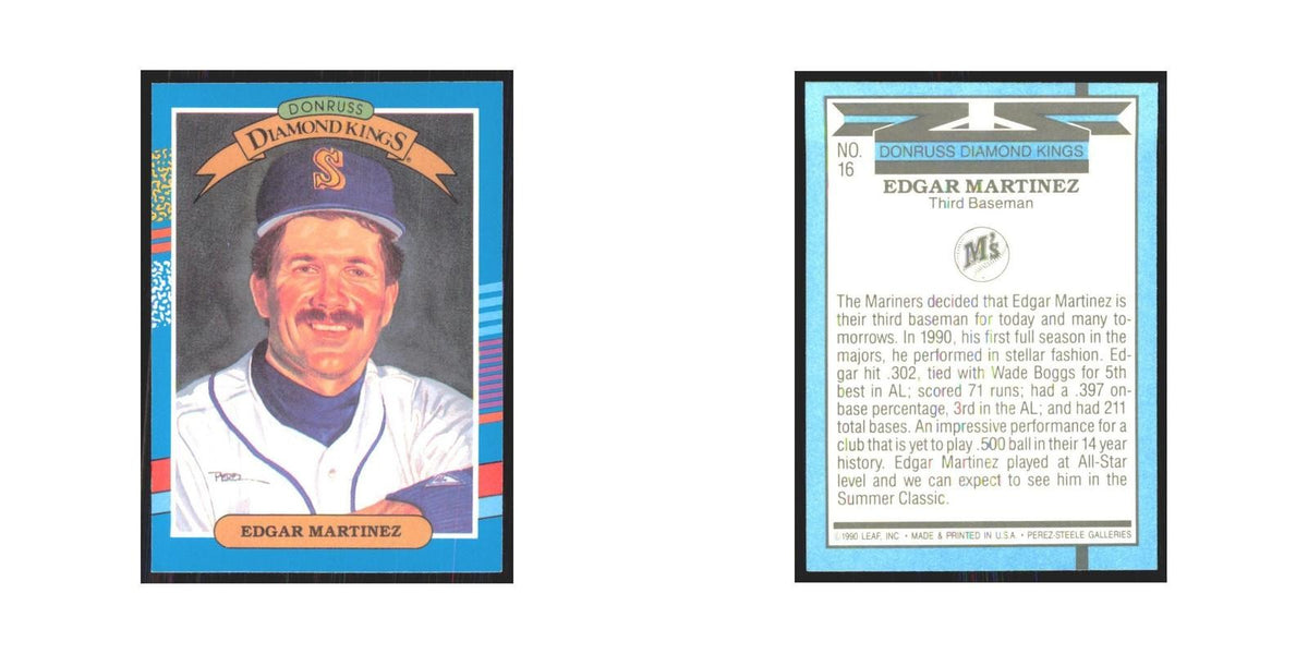 1991 Donruss Edgar Martinez Mariners #16