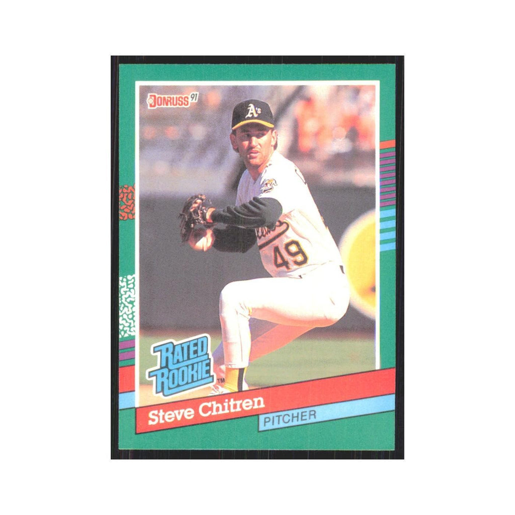 1991 Donruss Steve Chitren RC Athletics #431