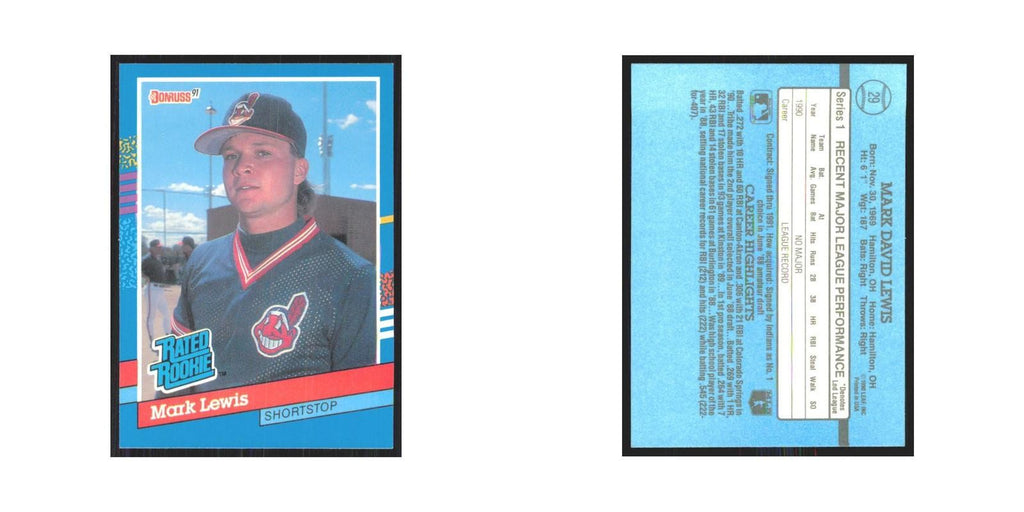 1991 Donruss Mark Lewis RC Indians #29