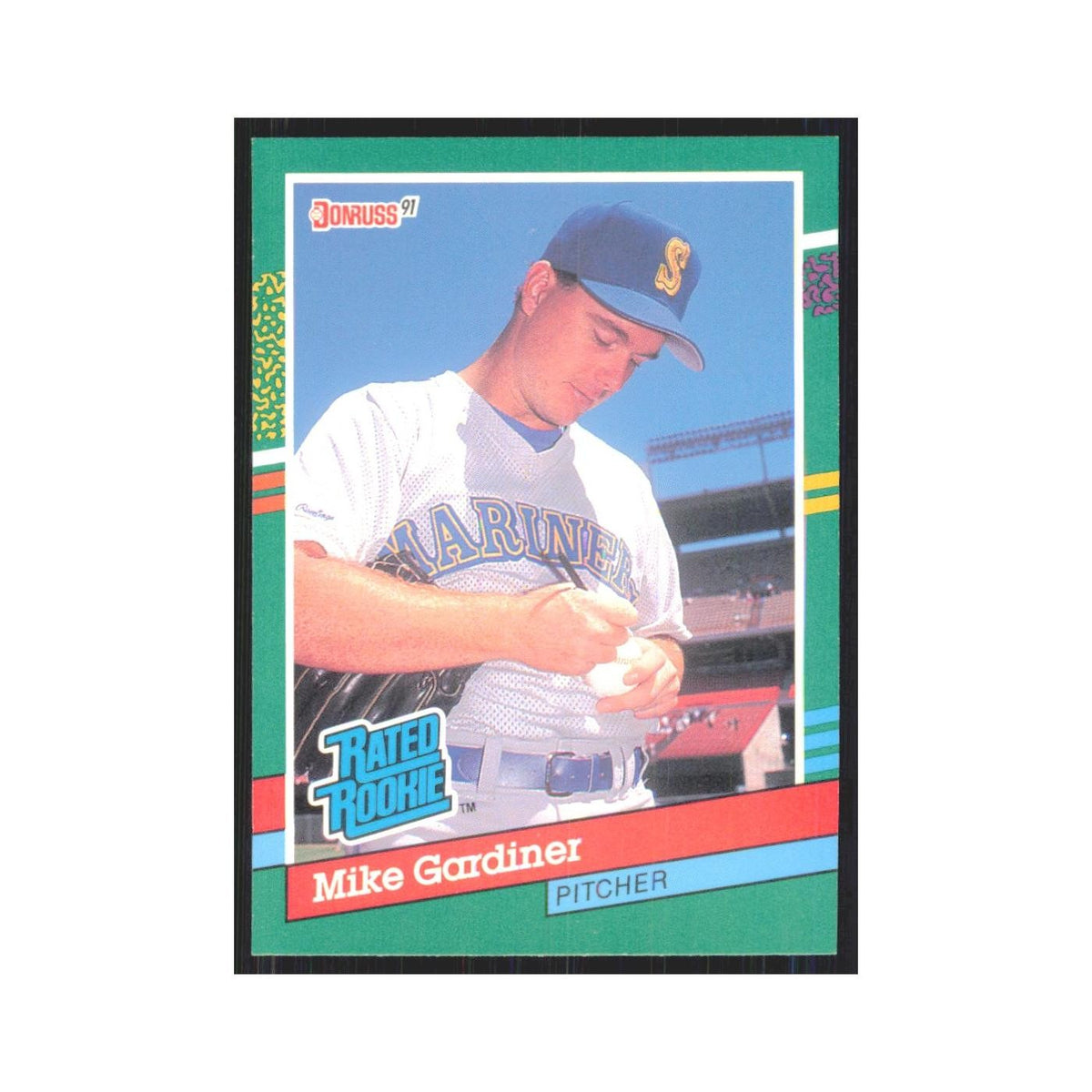 1991 Donruss Mike Gardiner RC Mariners #417