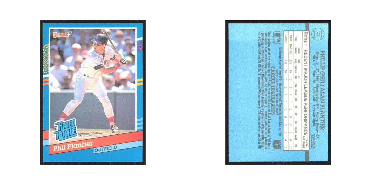 1991 Donruss Phil Plantier RC Red Sox #41