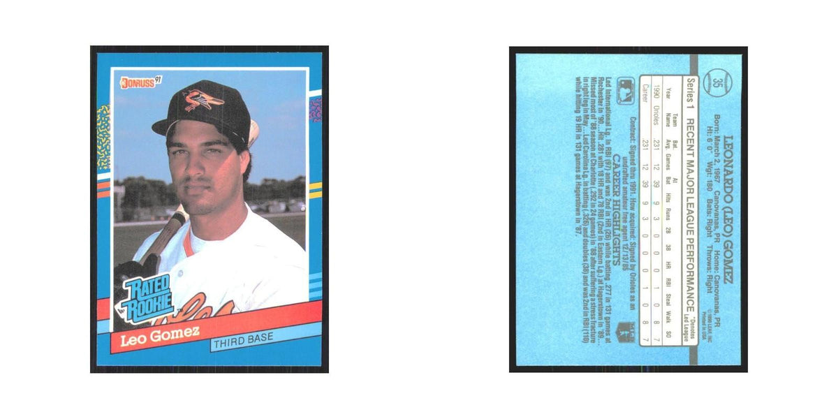 1991 Donruss Leo Gomez RC Orioles #35