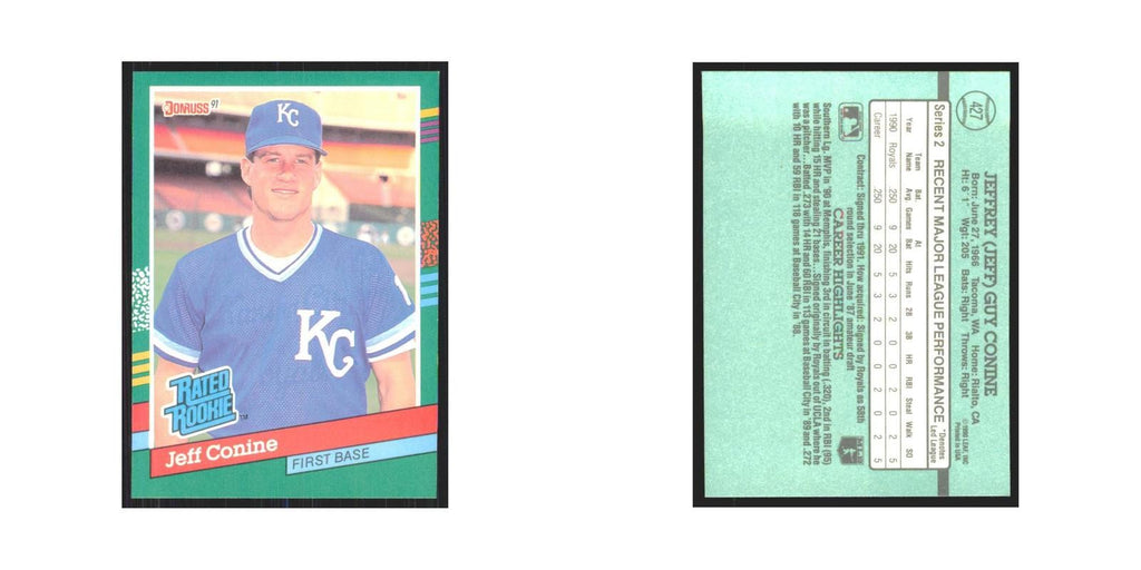 1991 Donruss Jeff Conine RC Royals #427