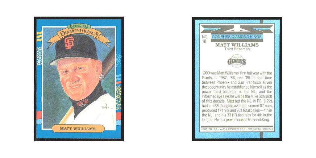 1991 Donruss Matt Williams Giants #18