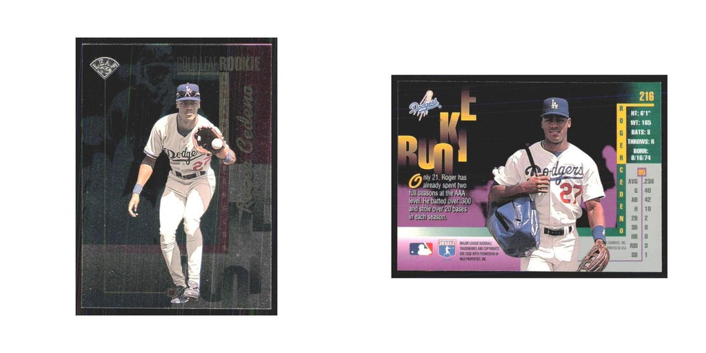 1996 Leaf Roger Cedeno RC Dodgers #216